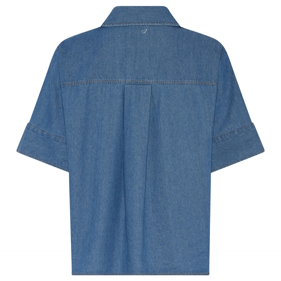 Heartmade Meki Denim Skjorte, Steel Blue